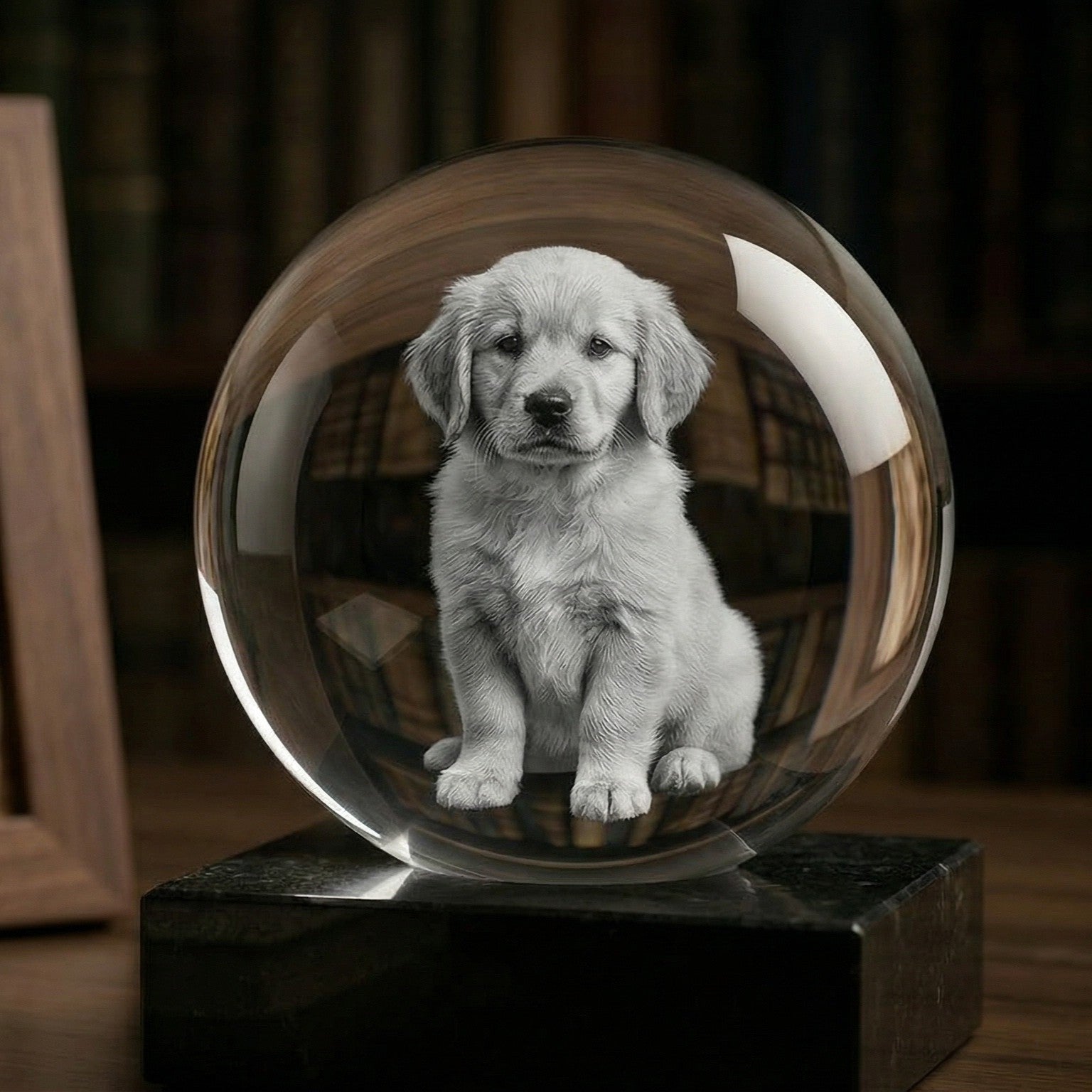 Crystal Photo Ball – Personalised Engraved Crystal Sphere
