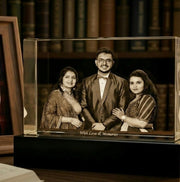 Crystal Photo Block – Personalised Engraved Photo Frame 100mm